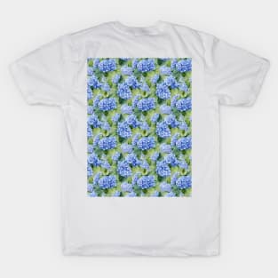 Hydrangea allover green T-Shirt